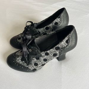 Ruby Shoo Tweed Polka Dot
